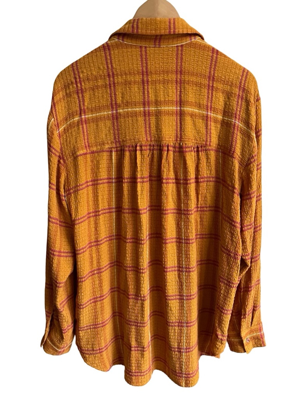 NWT $98 Anthropologie Pilcro Plaid Button-Up Boho Top Shirt Sz L Western Indie - Picture 4 of 8